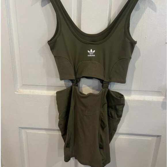 Brand New adidas Always Original Rib Two-In-One Dress - Picture 11 of 15